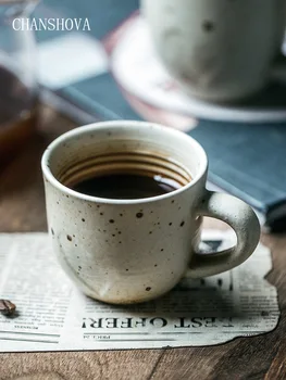 

CHANSHOVA Simple Vintage Ceramic 150/200ml Pottery Afternoon teacup Coffee cup Milk mug Couple cups China Porcelain G042