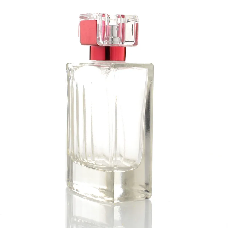 Пустой 100 мл многоразовый флакон для духов квадратный прозрачный стеклянный контейнер для косметики парфюм распылитель спрей-насос бутылка 5 шт./партия