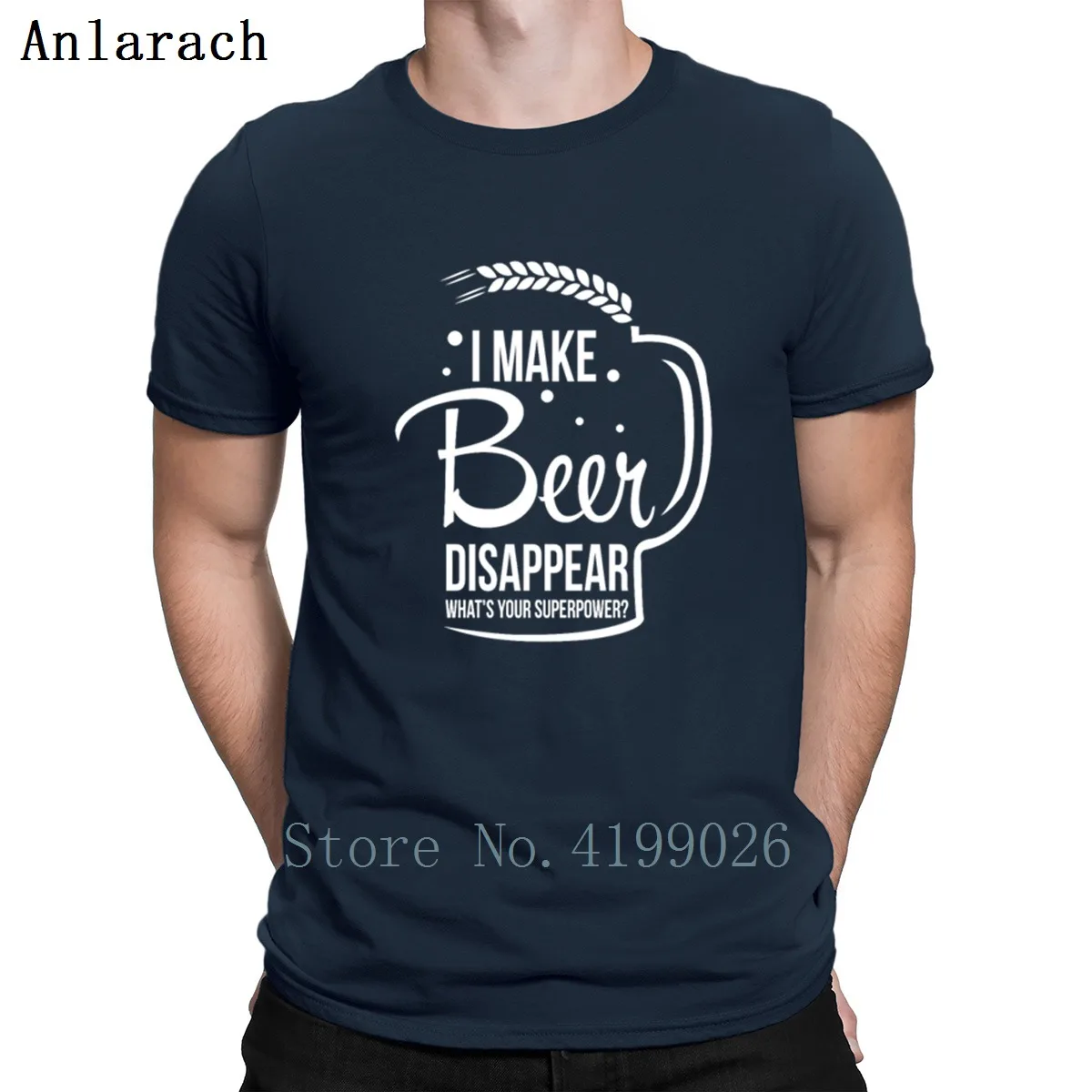 Navy Blue Футболка с надписью «I Make Beer expense What's Your Superpower», дизайнерская футболка с надписью «Better Clothes», футболка для мужчин, уникальная Весенняя хлопковая футболка - Цвет: Navy Blue