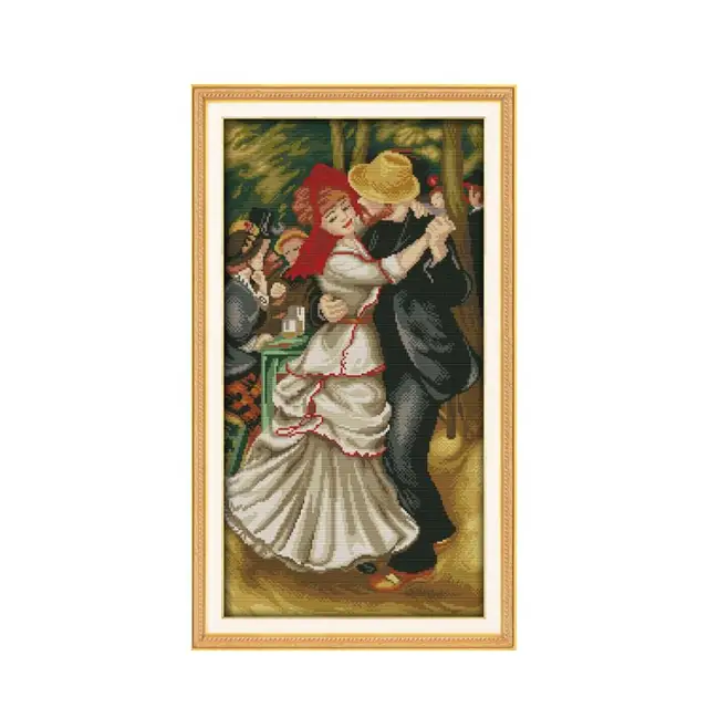 Sweet Couple Series Cross Stitch Kit 14ct 11ct Canvas Printing Embroidery Set DIY Needlework Home Decoration Painting Lover Gift R593