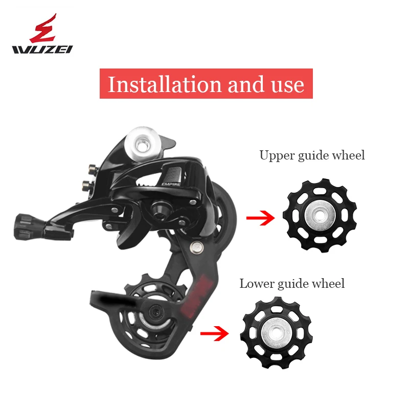 WUZEI MTB Bicycle Pulley Whee 11T 12T 13T 17T Road Bike Jockey
