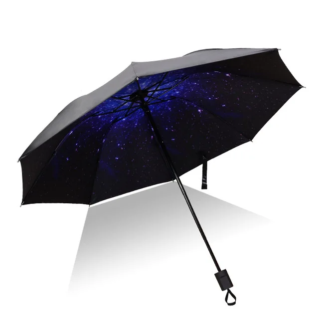 Высококачественный зонт для мужчин и женщин, большой Ветрозащитный Зонт с 3D цветочным принтом, Солнцезащитный зонт, 3 складных зонта для улицы, 24 цвета - Цвет: as picture