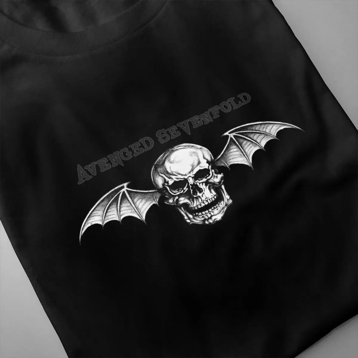 NOISYDESIGNS High-quality Men T-shirts Wholesale Cotton Avenged Sevenfold Printing Boys Black Summer Tee Tops Plus Size Shirt