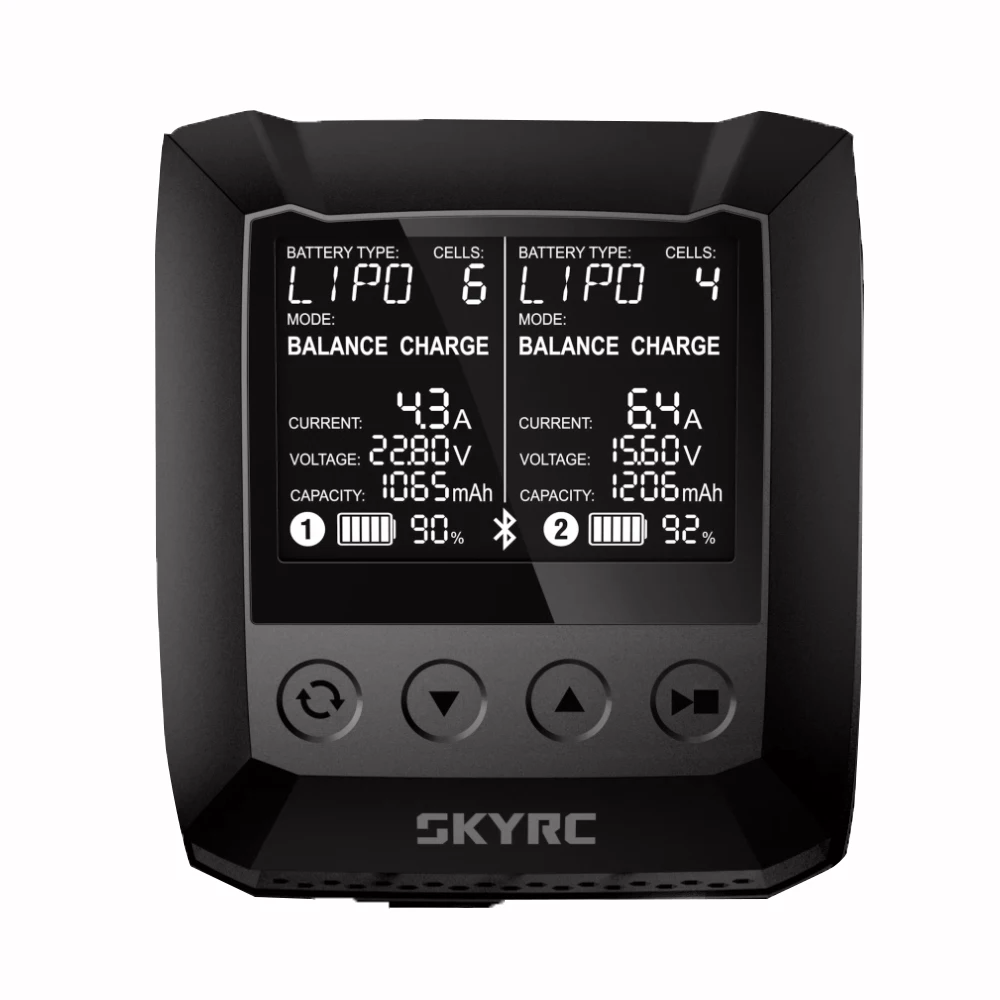 

SKYRC B6 Nano Duo 2 x100W 15A Dual AC Balance Charger Discharger Bluetooth APP Control 1-6S LiPo LiIon LiFe LiHV 1-15S NiMH NiCd