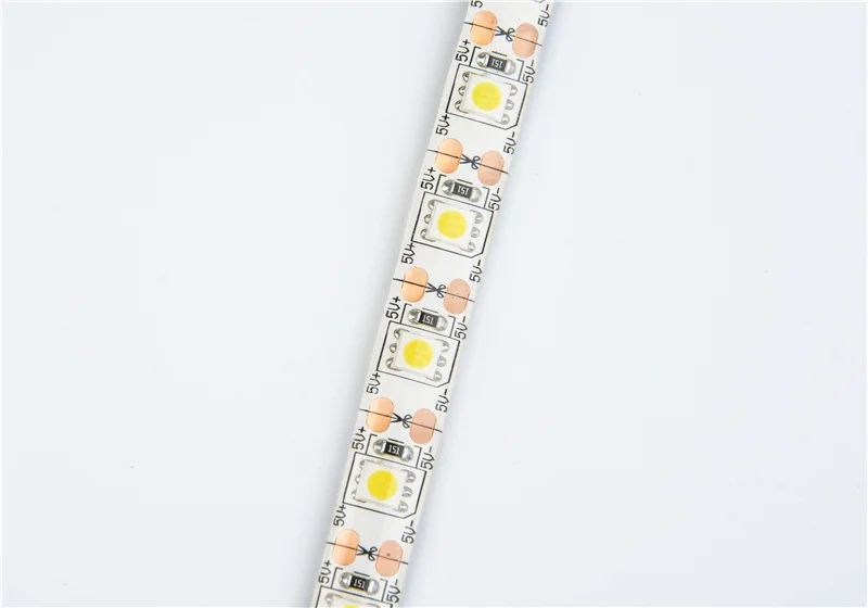 5 v led 5050 голая доска водонепроницаемый не-водонепроницаемый 60 бусин/м rgb красочный мягкий свет DIY 5V Световой ремень