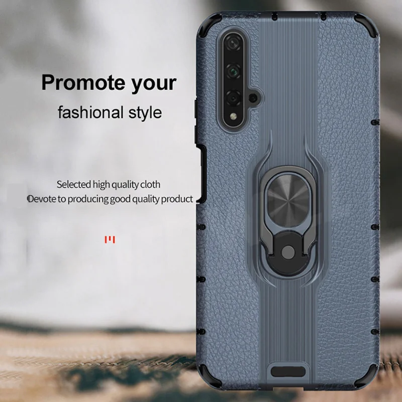 Чехол для honor 20 чехол huawei защитный Магнитный с кольцом Ударопрочный Мягкий