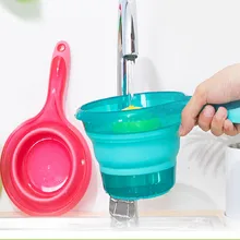 Складные Пластиковые PP водный ковш для дома, портативные кухонные вешалки, водостойкие ложки, кухонные принадлежности, инструмент