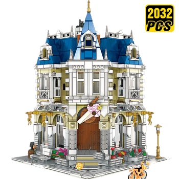 

Architecture Building Blocks Creator Expert Technic Corner Theme Park City Street Houses Designer Bricks Gift for Kids