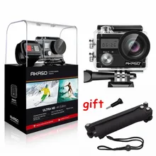 AKASO Brave 4 Экшн-камера Ultra HD 4K WiFi 2," 170D 20MP Подводная Водонепроницаемая камера на шлем, Спортивная селфи-палка, подарок
