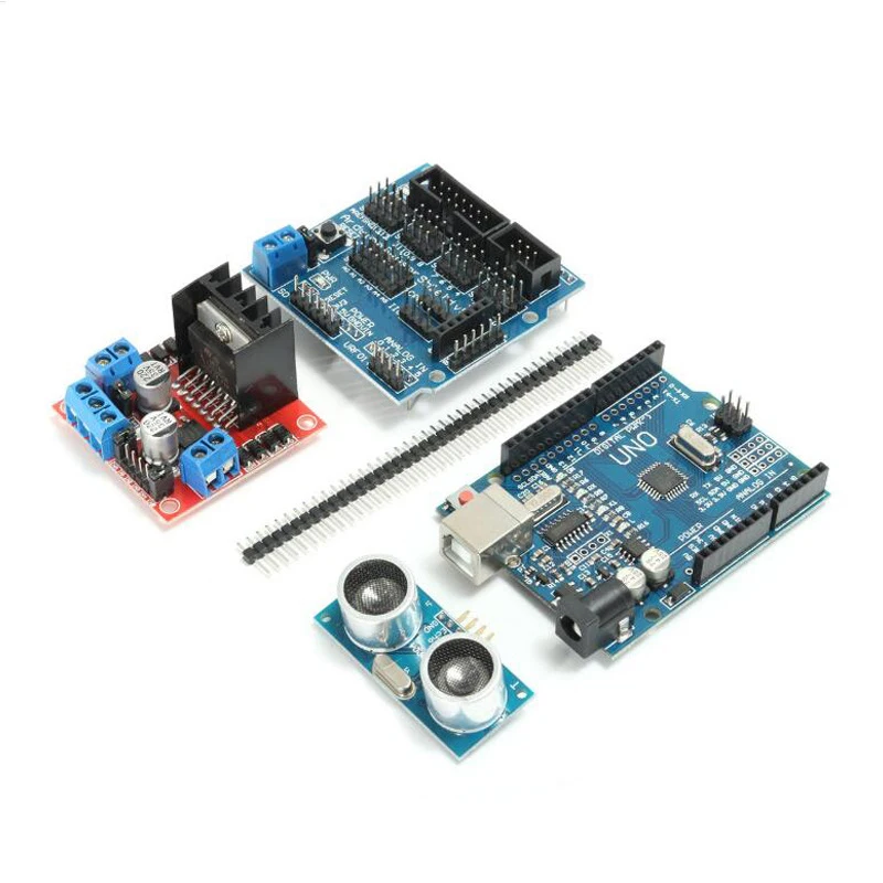 Arduin0 div робот 4wd дизайнерский Автомобильный Комплект uno r3 доска для разработки