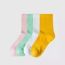 Новые youpin повседневные женские носки средней длины антибактериальные чесаные хлопковые удобные дышащие женские носки