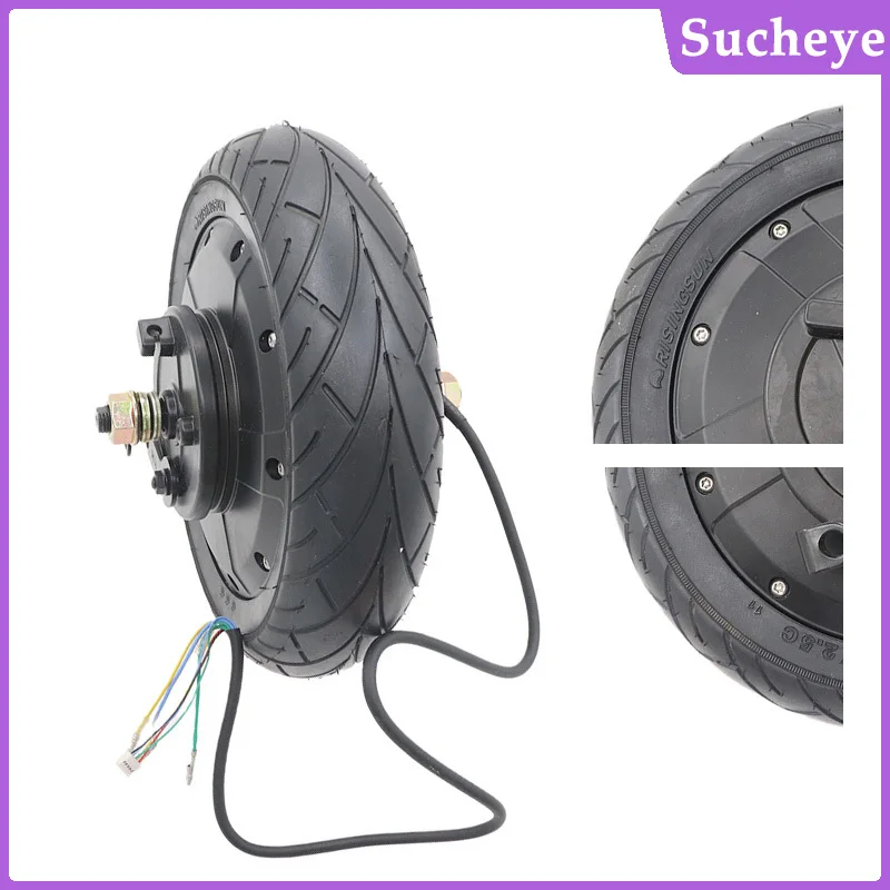 

10 Inch 24/36/48V 350W Drum-type Brake 800RPM Electric Bicycle Non-gear Rear Motor Scooter Brushless DC