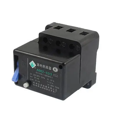

AC 380V 50Hz 63A 3P Switch Earth Leakage Circuit Breaker