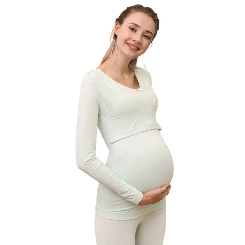 

New maternity dressing base pregnant women breastfeeding suit prenatal and postpartum month clothes pregnant home service