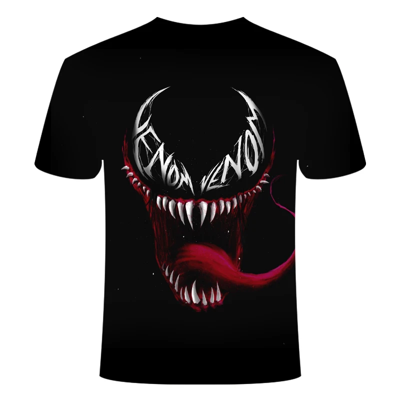 3D футболка Для мужчин в последнем каталоге Venom Футболка "Марвел" 3D с короткими рукавами и принтом в виде Для мужчин's и Для женщин Повседневная рубашка Фитнес Футболка Топ