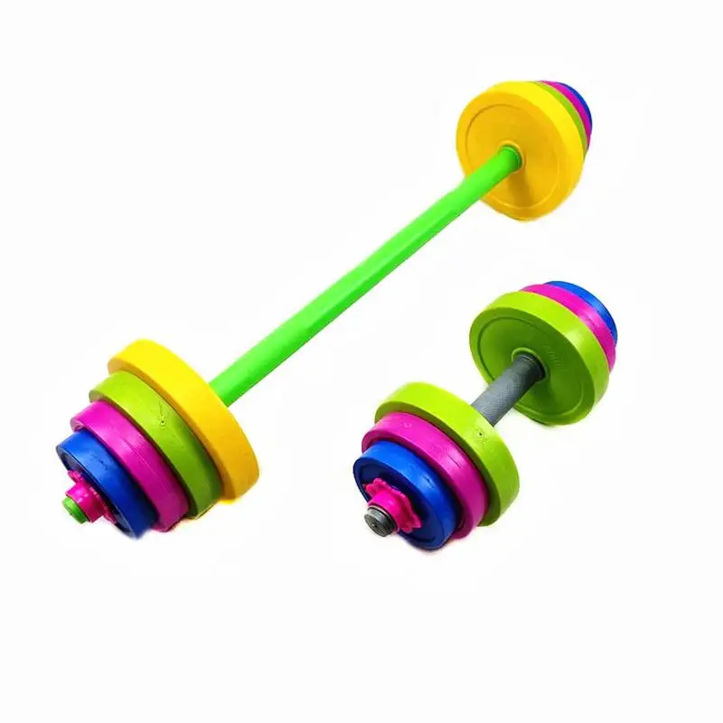 1 Pair Kids Outdoor Sports Dumbbell Fitness Equipment Exercise Plastic Child TJC 