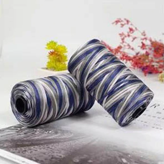 100g/reel  New Summer Crochet Yarn Satin Webbing Designed Blended Fancy Yarn for DIY Hat Handbag Thick Yarn 33