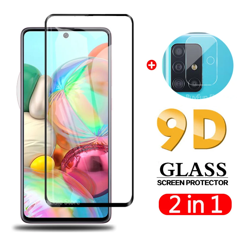 Защитное стекло для камеры 2 в 1 9D закаленное Samsung Galaxy A51 задней Samsun A 51 6 5 A51|Защитные