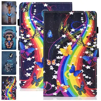 

Auto Sleep Wake Smart Cover For Samsung galaxy Tab A 10.5 inch SM-T590 T595 T597 2018 Case Printed PU Leather Flip Stand Cover