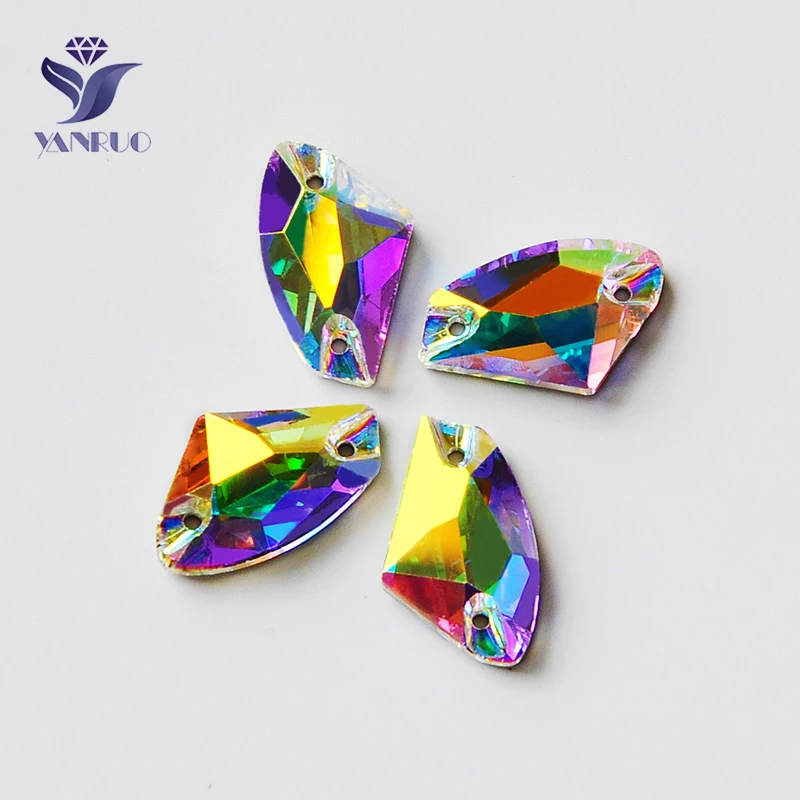 YANRUO 3256 Galactic AX AB стеклянные стразы DIY Стразы шитые для шитья|rhinestone sew|rhinestone sew onsew on |