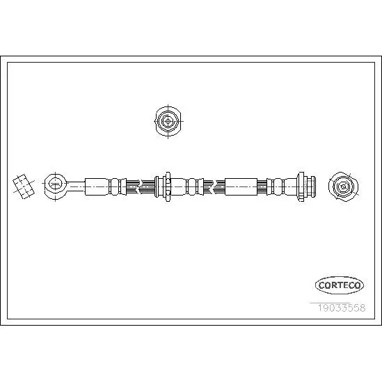 Шланг тормозной Nissan CORTECO 19033558