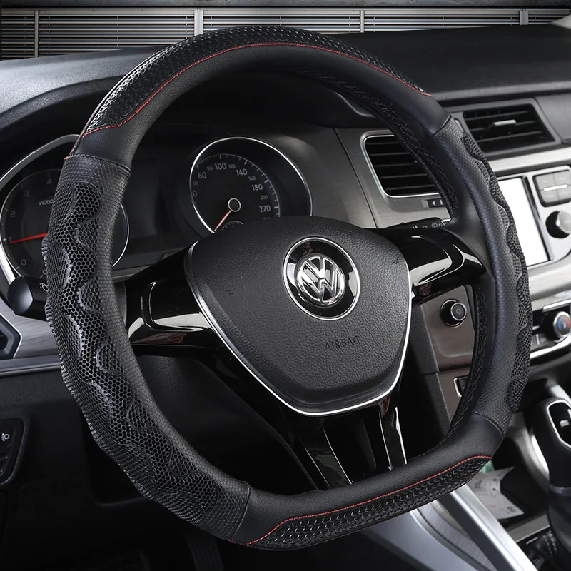Кожаный чехол на руль FAW Volkswagen New JETTA BORA GOLF 6 сагитар-маготан 7 автомобильный чехол с ручкой для женщин