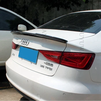 

Exterior Carbon Fiber Rear Trunk Spoiler Tail Boot Wing Decoration Big V Style For Audi A3 S3 Sedan 2014 2015 2016 2017 2018
