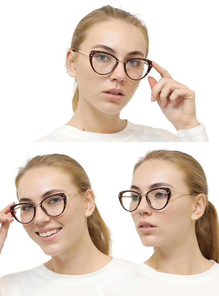 SOOLALA кошачий Глаз сплав очки для чтения женские прозрачные линзы очки Металл Пресбиопия очки 0,5 0,75 1,25 1,5 1,75 до 4,0 4,5 5,0