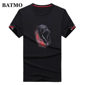 

BATMO 2020 new arrival summer 100% cotton O-neck printed t-shirt men,male casual t-shirt ,plus-size -M-6XL 8783