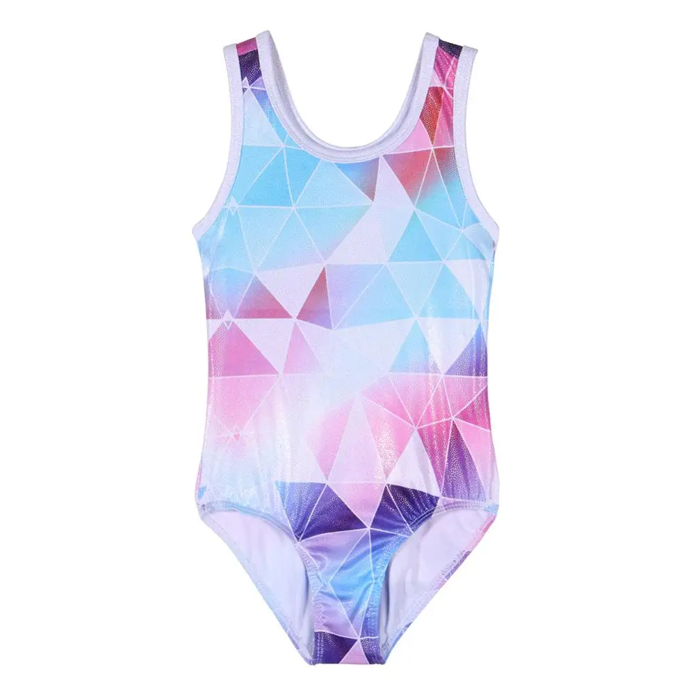 BAOHULU Toddler Gymnastics Leotards for Girls 3-14 Yrs 3D Pattern Teens Tank Ballet Dance Costume Child Kids Gymnastic Bodysuit
