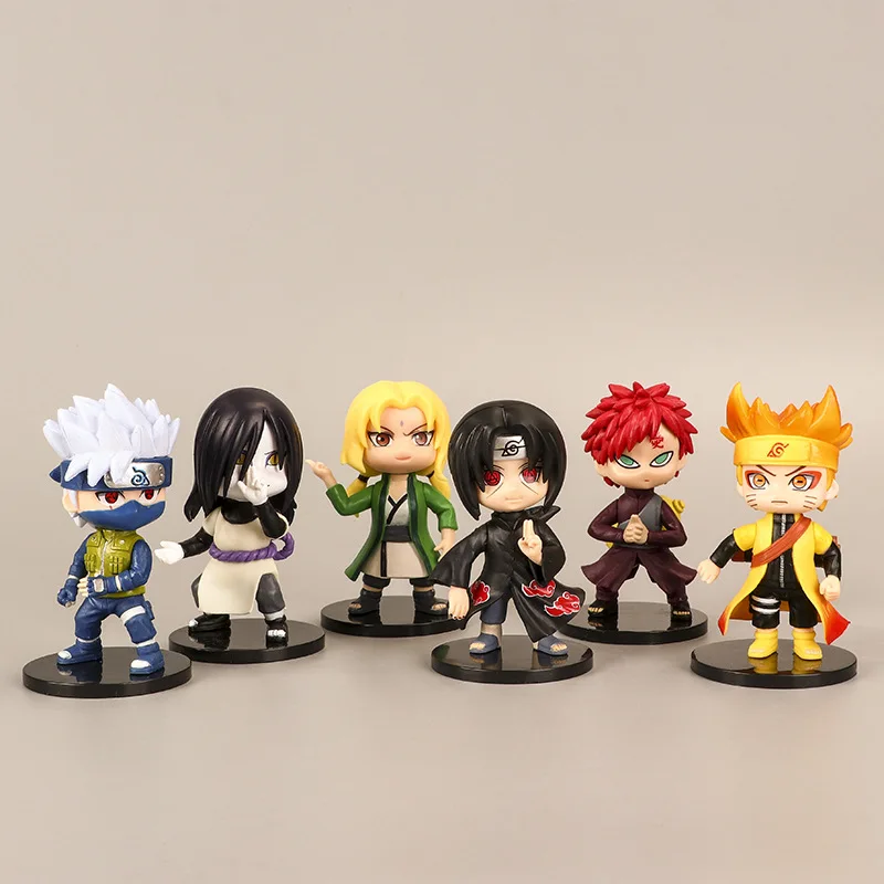 

9cm 6 Models of 3rd Generation Naruto Figures I Love Naruto Action Figure Anime PVC Collection Model Dolls Toys for Gifts