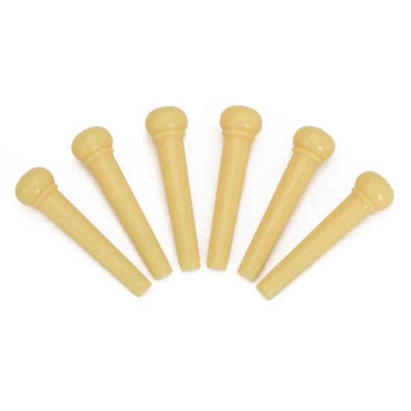 Set of Acoustic Guitar Bridge Pins Saddle Nut Great Quality Yellow