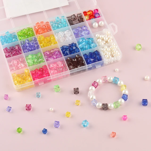 Kit de fabrication de bijoux pour les enfants âgés de 4 à 16 ans C Kit de  fabrication de bracelet complet 6525pcs C Perles colorées pour la  fabrication de bracelets C 2