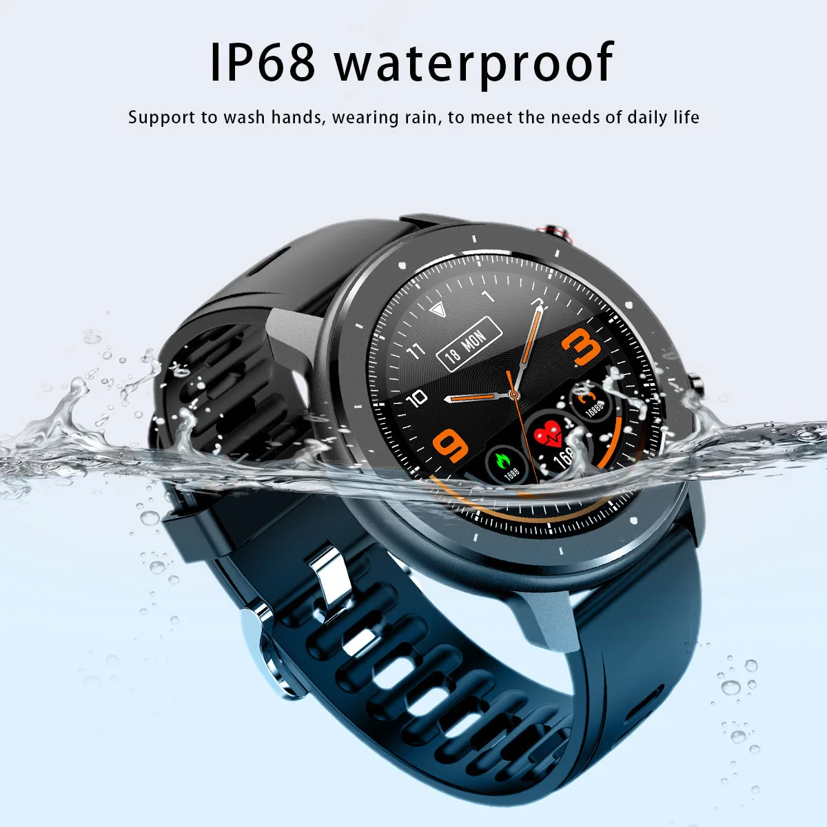 F12 Смарт-часы 1,3 дюймов Водонепроницаемый IP68 для Android телефона IOS Apple iPhone смарт-часы