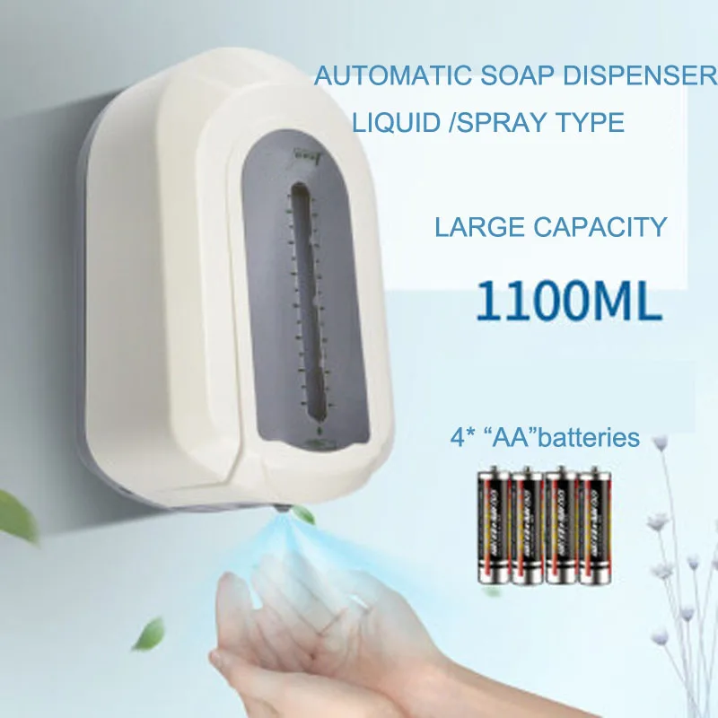 

Sensor Soap Dispenser Hand Free Bathroom Automatic Spray Dispenser Hand Wash Hotel Liquid dispenser 1100 ml