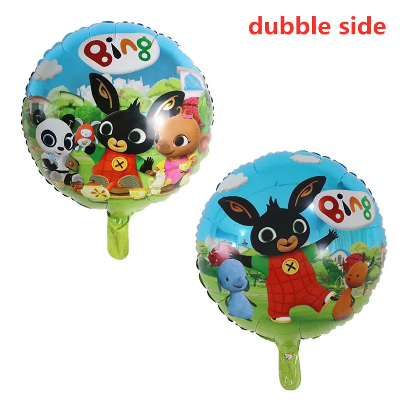 50 шт. 18 дюймов Bing Bunny фольгированные шары мультфильм ферма кролик шары детский душ с днем рождения украшения принадлежности детские игрушки - Цвет: 50