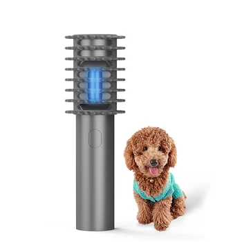 

Handheld Ultraviolet Comb Pet Hair Brush UV Sterilization Dog Brush Massaging Brush with Disinfection UV Light 2 in 1 Design