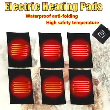 

NEW USB Charged Clothes Heating Pad Electric Heating Sheet With 3 Gear Adjustable Temperature Heating Warmer Pad For Vest Jack