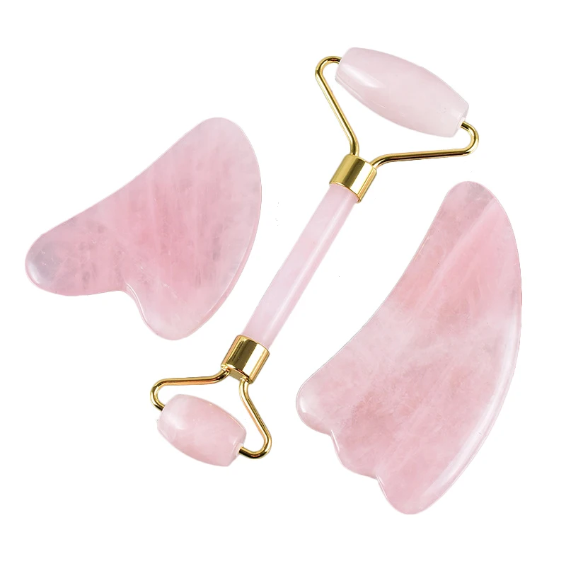 

Natural Jade Gua Sha Scraper Board Massage Rose Quartz Jade Guasha Board Natural Stone Scraper Tools For Face Neck Back Body