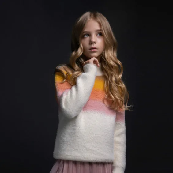 white sweater only Плюс бархатный свитер для девочек; цветная осень-зима подростков топы для девочек пальто, школьный детский пуловер, свитер, одежда - Цвет: white sweater only