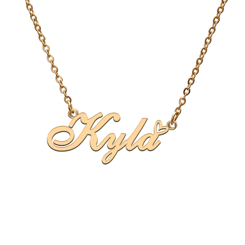 

God with Love Heart Personalized Character Necklace with Name Kyla for Best Friend Jewelry Gift