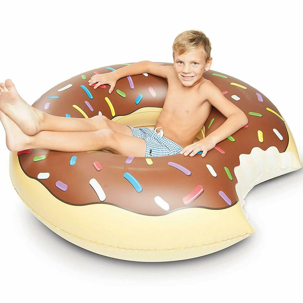 

Swimming Ring Kids Colorful Donut Thicken Pool Float Summer Outdoor Swim Beach Pool Party Cute Adults Kids Donut Swimming Rings