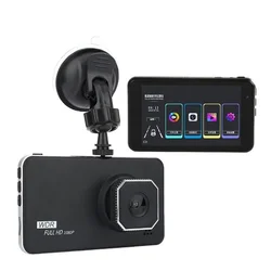 Caméra de tableau de bord avec écran tactile Ips de 4 pouces, 1080p Hd, surveillance du stationnement, Mini boîte noire 