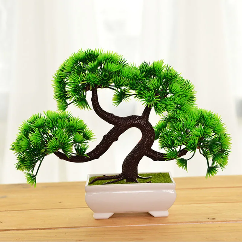 

Artificial Bonsai Plastics Fake Flower For Home Living Room Decoration Fake Simulation Bonsai Decor Gifts