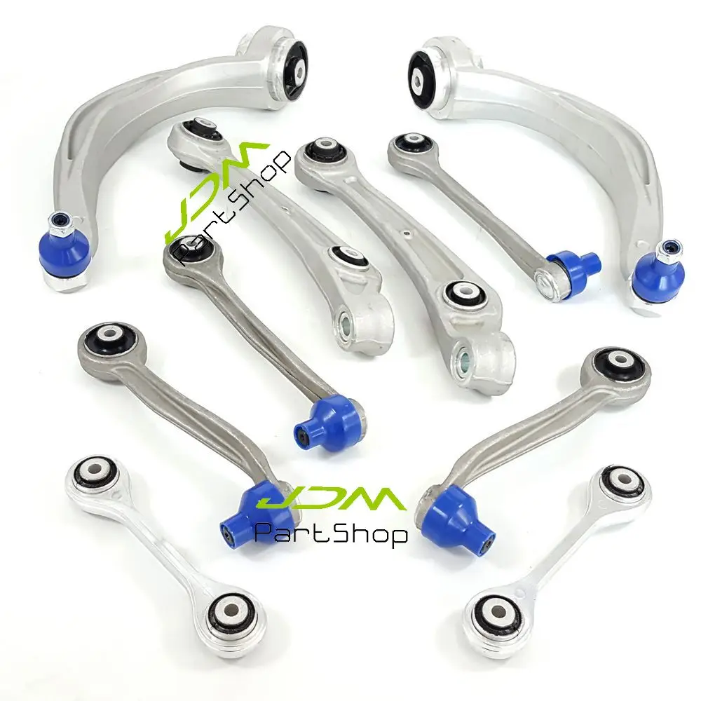 10Pcs Front Lower Suspesnion Track Control Arm Kit for 09-10 Audi A4 A5 Quattro S4 S5 Q5