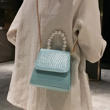 

New Portable Small Package Texture shi tou wen Chain Shoulder Bag