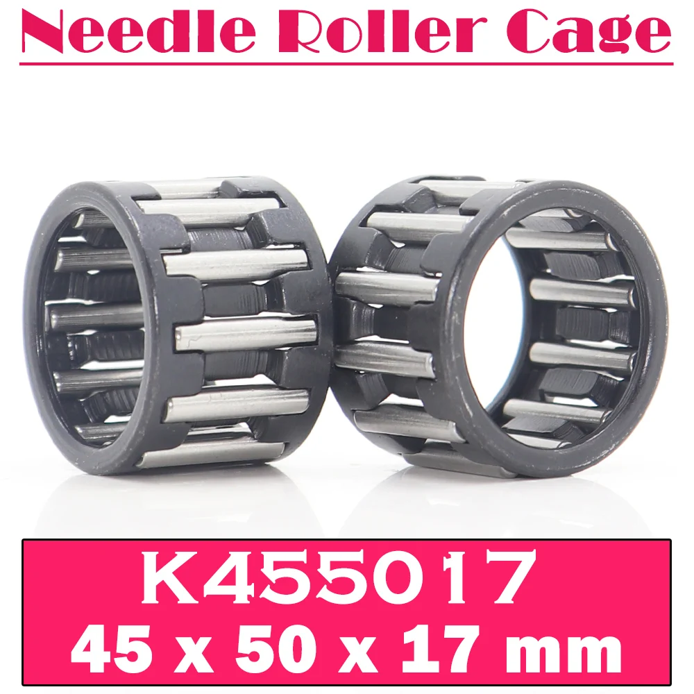 K455017 Bearing ( 2 PCS ) 45*50*17 mm Radial Needle Roller and Cage Assemblies K455017 49241/45 Bearings K45x50x17 k101410 bearing 10 pcs 10 14 10 mm radial needle roller cage assemblies k101410 29242 10 bearings k10x14x10