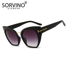 90s ретро половинная оправа кошачий глаз солнцезащитные очки женские роскошные брендовые дизайнерские негабаритные солнечные очки винтажные Cateye Солнцезащитные очки большие тени SP56