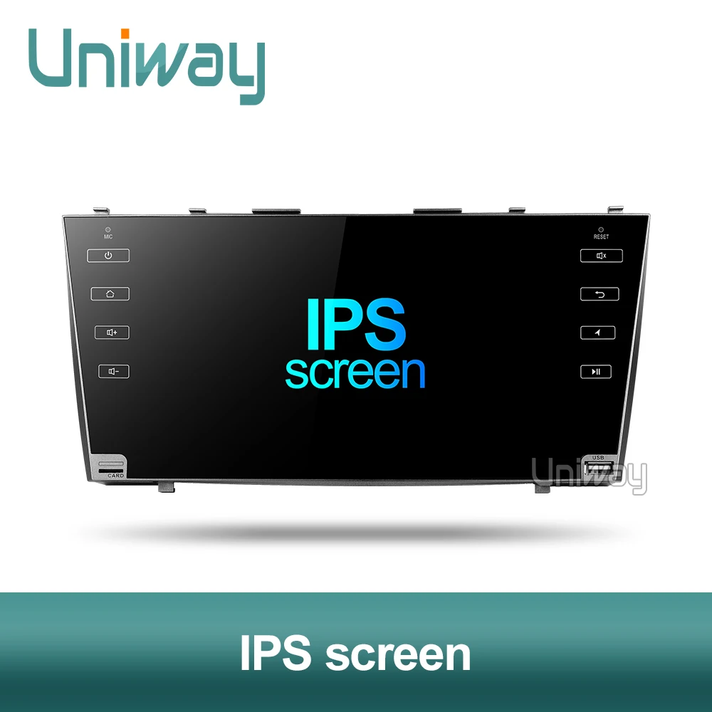 Uniway 4G+ 32G PX6 DSP android 9,0 автомобильный dvd gps плеер для toyota camry 2007 2008 2009 Автомобильный Радио с рулевым колесом автомобиля gps playe