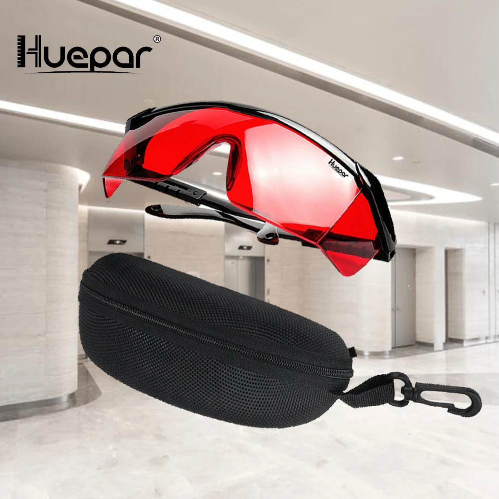 Лазерные очки Hueper для уровня красных очков защитные улучшения лазерные